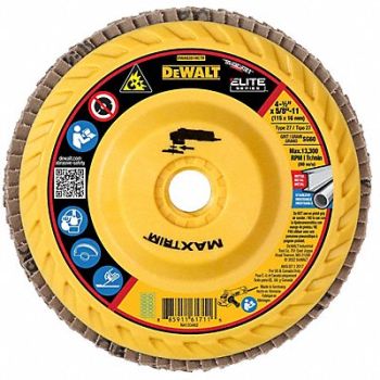 DEWALT Fiber Disc 4 1/2 in Dia 5/8in Arbor, 494A16