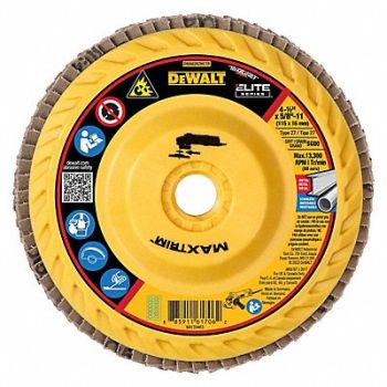 DEWALT Fiber Disc 4 1/2 in Dia 5/8in Arbor, 494A17