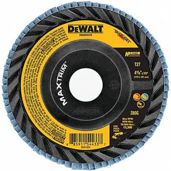 DEWALT Fiber Disc 4 1/2 in Dia 7/8in Arbor, 494A05