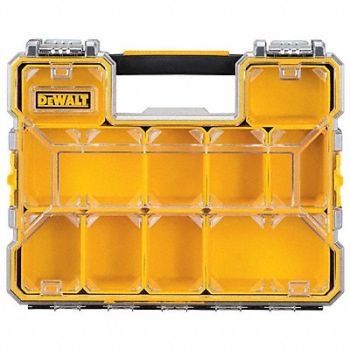 DEWALT Comprt Bx Metal Latches Blk/Ylw 4 1/2 in, 420H32