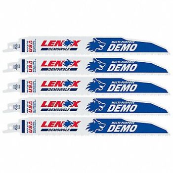 LENOX Reciprocating Saw Blades 9 in L Steel, 801A53