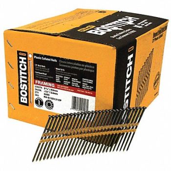 BOSTITCH Framing Nail 3-1/4 In PK4000, 4WL04