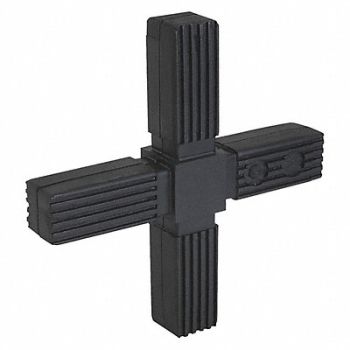 KIPP Square Tube Connector Four Way Flat, 301N12