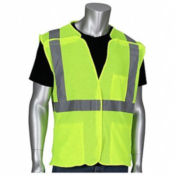PROTECTIVE INDUSTRIAL PRODUCTS WestRock Breakaway Vest 3X Yellow, 381HF5
