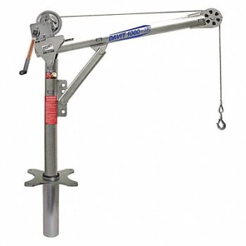 OZ LIFTING PRODUCTS DavitCraneKit 1000 lb 27.5 to 42in Reach, 302J59
