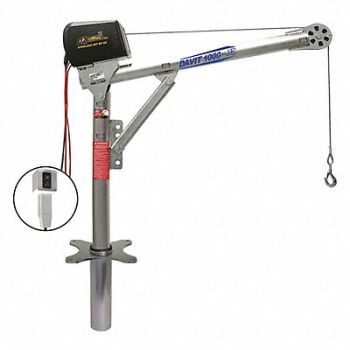 OZ LIFTING PRODUCTS DavitCraneKit 1000 lb 27.5 to 42in Reach, 302J64