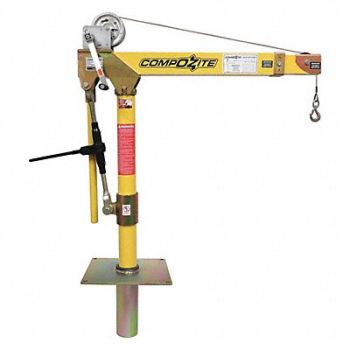 OZ LIFTING PRODUCTS Davit Crane Kit 1200 lb 22 to 66in Reach, 302J65