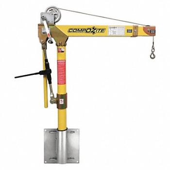 OZ LIFTING PRODUCTS Davit Crane Kit 1200 lb 22 to 66in Reach, 302J67