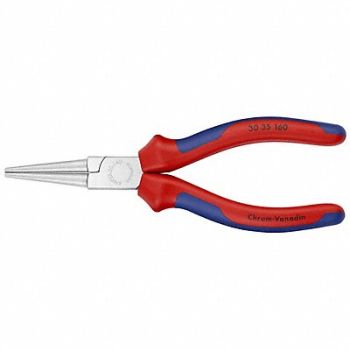KNIPEX Long Nose Plier 6-1/4 L Smooth, 38UT43