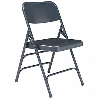 NATIONAL PUBLIC SEATING Folding Chair Blue 18-3/4 in PK4, 9KHD1