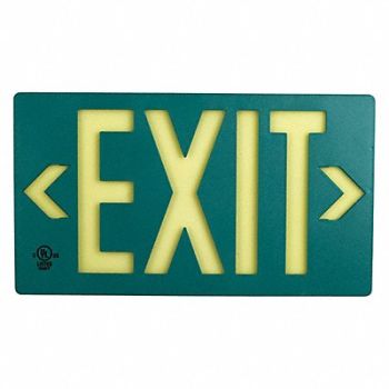 JESSUP GLO BRITE Exit PF100 Green Frame Sngle, 304F95