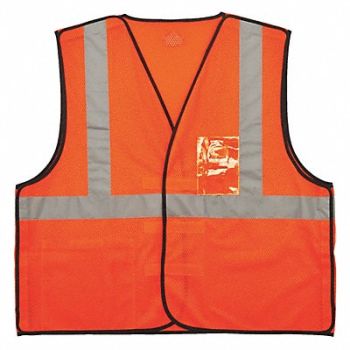 GLOWEAR BY ERGODYNE OrgSafety Vest ID Badge Holder 2XL/3XL, 305D27