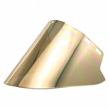 PAULSON Faceshield Metalized Gold/Clr Poly, 308P44