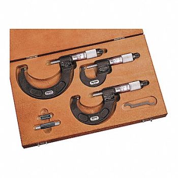 STARRETT Micrometer Digital Set, 30A006