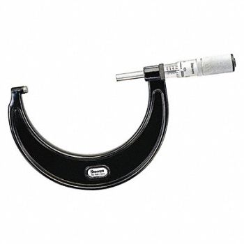 STARRETT Outside Micrometer 3 to 4 Knurled Ring, 30A467