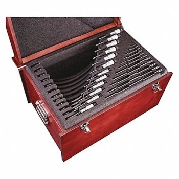 STARRETT Micrometer Set 0 to 12 Range Ratchet, 30A570