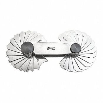 STARRETT Radius Gage, 30A738