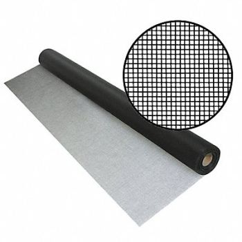 PHIFER Screen Fiberglass 48 in.x25 ft Black, 30AA97