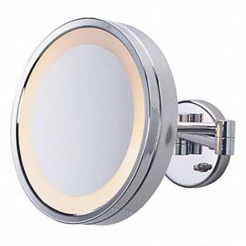 SEE ALL INDUSTRIES Lighted Makeup Mirror 11 in W 10 in H, 30AC24
