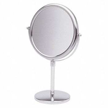 SEE ALL INDUSTRIES Pedestal Makeup Mirror 9 in W 20 in H, 30AC26