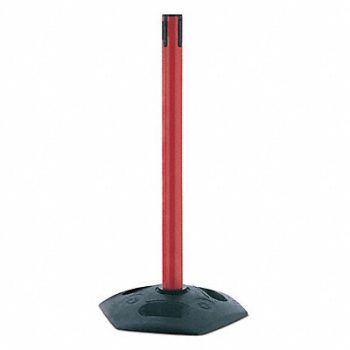 TENSABARRIER Receiver Post 38 In H Red, 30AC35