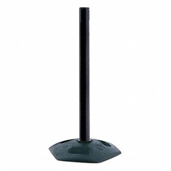 TENSABARRIER Receiver Post 38 In H Black, 30AC37