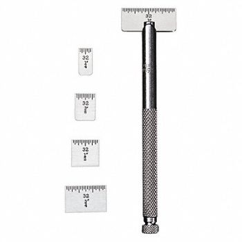 STARRETT Ruler Set Spring-Tempered Steel, 30C015