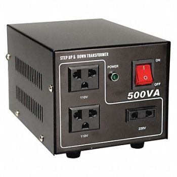 GRAINGER APPROVED Step Up/Down Voltage Converter 500VA, 30C518