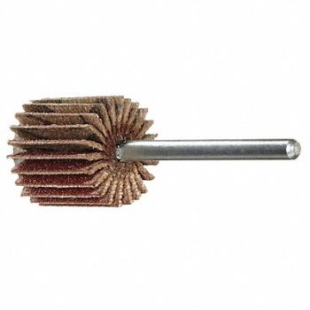 MERIT J0612 Flap Wheel 3/4 in Dia 5/8 in W P80 Grit, 30C779