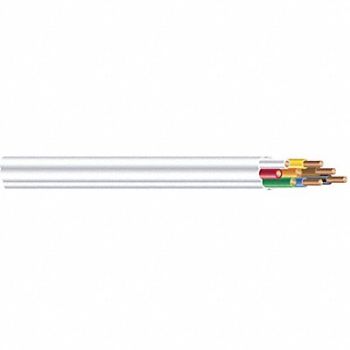 SOUTHWIRE T-Stat Cbl 8 Cond 18AWG Plen Wht 250ft, 30C854