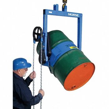 MORSE DrumLifterandPourer Blue Vertical Steel, 30CM67