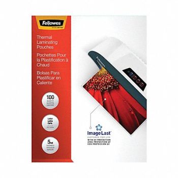 FELLOWES Laminating Pouch 11-1/2 inx9 in PK100, 30D509