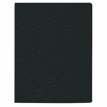 FELLOWES Binding Cover Blk 8-3/4x11-1/4 in PK200, 30D535