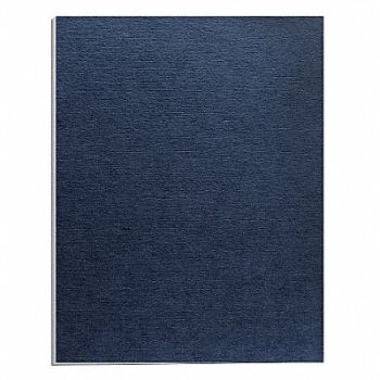 FELLOWES Binding Cover Navy 8-1/2x11 in PK200, 30D536
