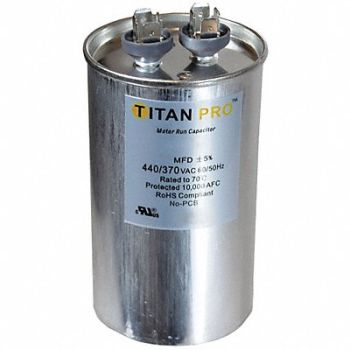 TITAN PRO Motor Run Capacitor 35 MFD 4 H, 30D620