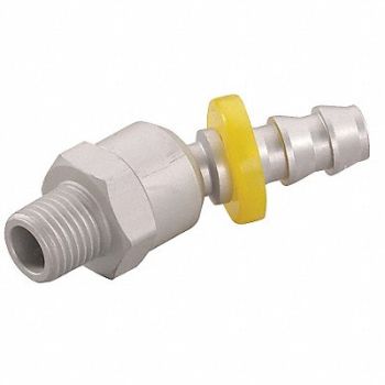 SPEEDAIRE Hose Fitting 3/8 in ID 1/4-18 (M)NPT, 30E640
