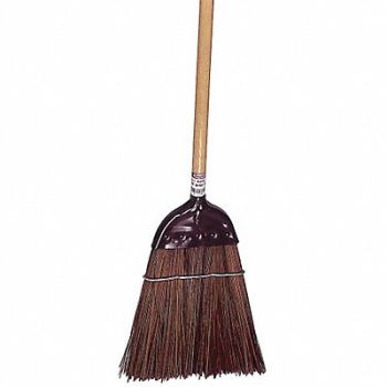 TOUGH GUY Corn Broom Head 45 in Handle L 12 Face, 30E834