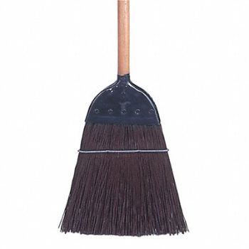 TOUGH GUY Corn Broom 55 in Handle L 12 in Face, 30E836