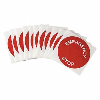 BRADY Legend Plate Label Round 30mm PK25, 30EA43