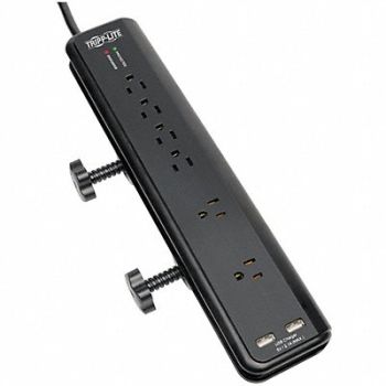 TRIPP LITE Surge Protector Strip 6 Outlet Black, 30EF41