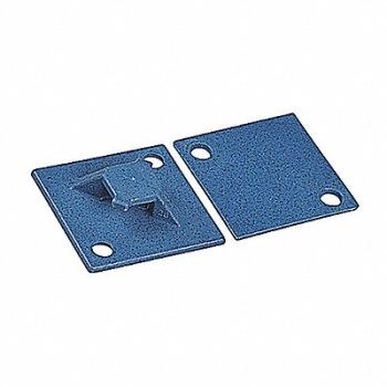 TY-RAP Cable Tie Base 4 Way Screw Blue PK100, 30EK69