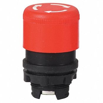 DAYTON Push Button 22mm TurnToRlease Mushroom, 30G117