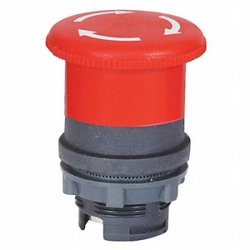 DAYTON Push Button 22mm TurnToRlease Mushroom, 30G119