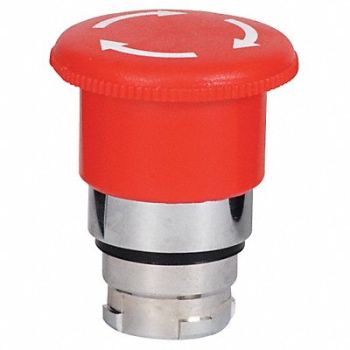 DAYTON Push Button 22mm TurnToRlease Mushroom, 30G120
