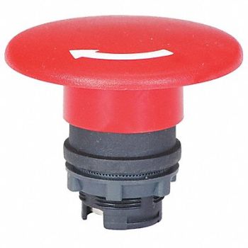DAYTON Push Button 22mm TurnToRlease Mushroom, 30G121