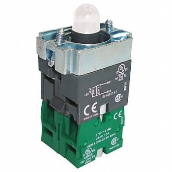 DAYTON Lamp Module and Contact Block 22mm 2NO, 30G195