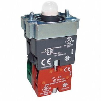 DAYTON Lamp Module and Contact Block 1NO/1NC, 30G188