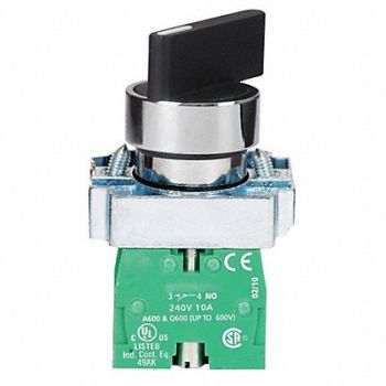 DAYTON Non-Illum Selector Switch Al 1NO IP 65, 30G267