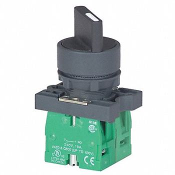 DAYTON Non-Illum Selectr Swtch 22mm 3 Pos Lever, 30G272