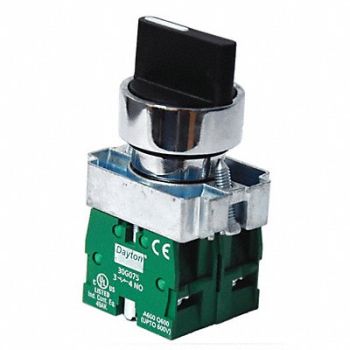 DAYTON Non-Illum Selectr Swtch 22mm 3 Pos Lever, 30G273